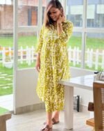 Women's Rayon Printed Co-Ord Set | Ethnic Co Ord Set for Women | 2 Piece Kurta Set for Women