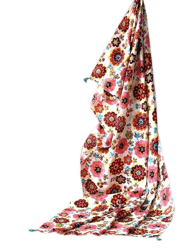 71LiYmjEeL._SY879_.jpg Scarves for Women, Cotton Printed Scarves for all session for ladies, Girls Cotton printed Scarf,100% Cotton trendy Scarf for Women Scarf (Multi Colour, 100x100 Cm Sqaure Size) - Image 1