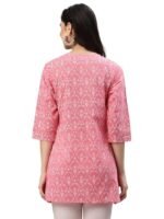 Women's Cotton Floral Printed Short Kurta for Women - Image 3
